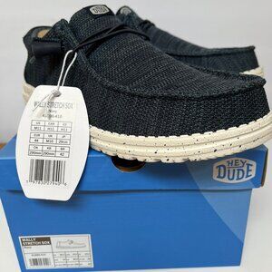 Hey Dude Men's New Stretch Wally Sox Navy Size 11M